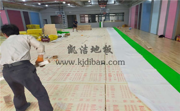 深圳南山文化館籃球俱樂(lè)部木地板案例