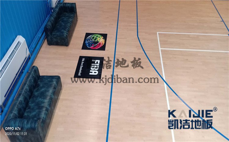 北京市海淀區鐵盟物流籃球館和羽毛球館木地板案例